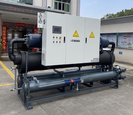 JLSW-200D المخصصة المبردة بالماء المسمار المضغوط المبرد PLC التحكم 100kW