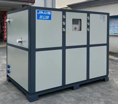 JLSS-50HP آلة تبريد المياه ذات الضوضاء المنخفضة ، آلة تبريد المياه الصناعية PLC